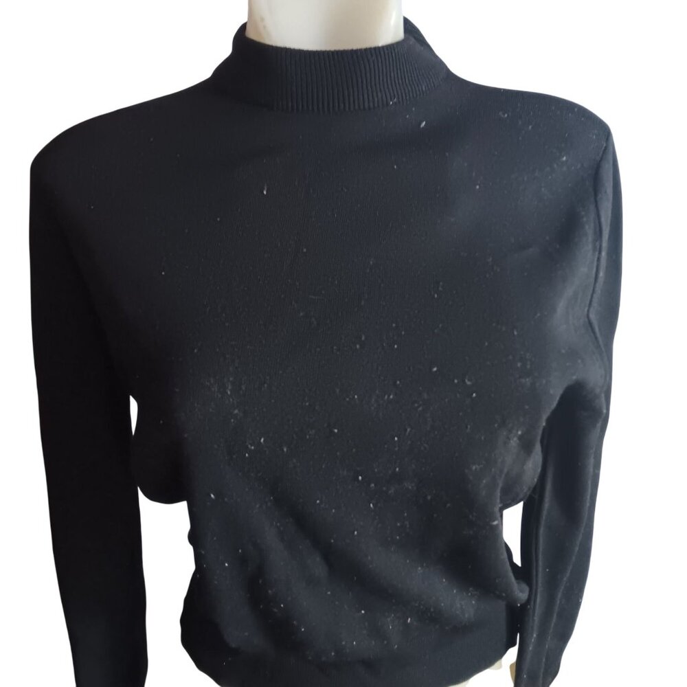 Vintage Women's Beatnik Sweater Medium 36 1960's Ban-Lon Greystone Knit Poet usa